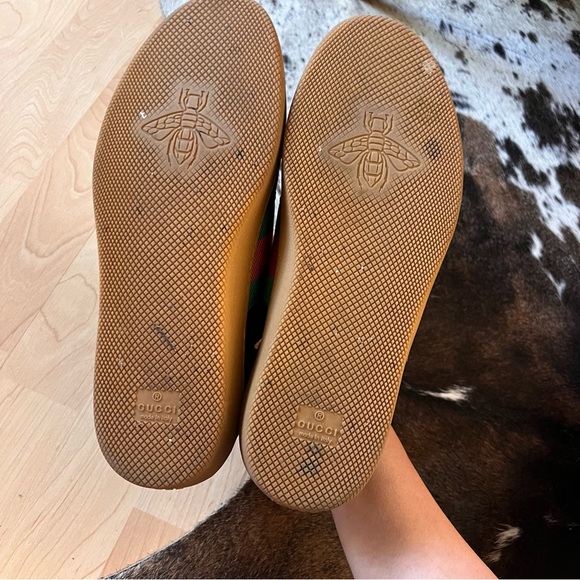 GUCCI‎ G74 Web Low Black Lace Up Sneakers Gucci size 7.5 - Picture 7 of 10